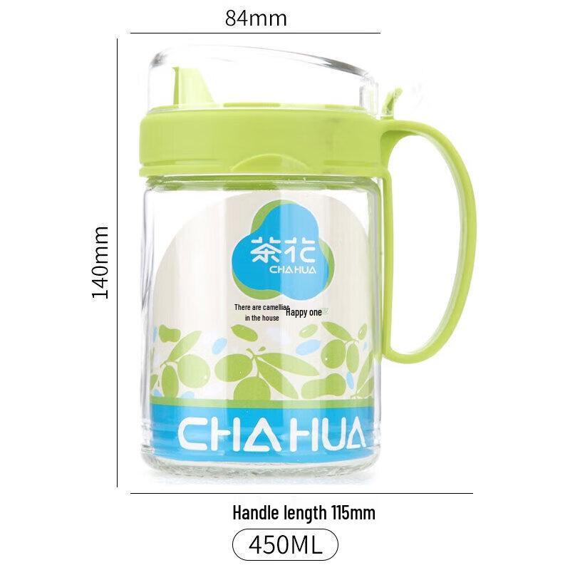 Haushalts-Ölspender aus Glas mit Kamelien-Design