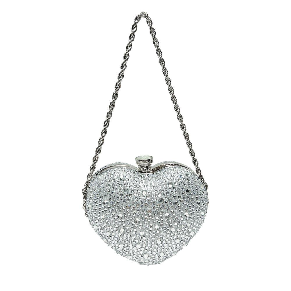 Handheld Small Bag - Heart-shaped Small Bag - Fashionable and Exquisite Chain Strap Cross-body Small Bag