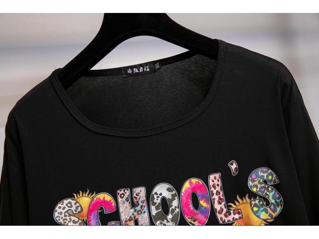 Women's Korean Style Plus Size Solid Color Long Sleeve T-Shirt - Fashionable Hot Stamping, Casual and Versatile for Autumn 2025