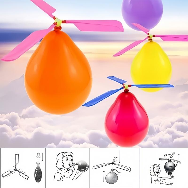 5-10PCS Balloon Aircraft Science and Technology Educational Toy Technology Handmade Diy Balloon Saucer Children's Creative Toys