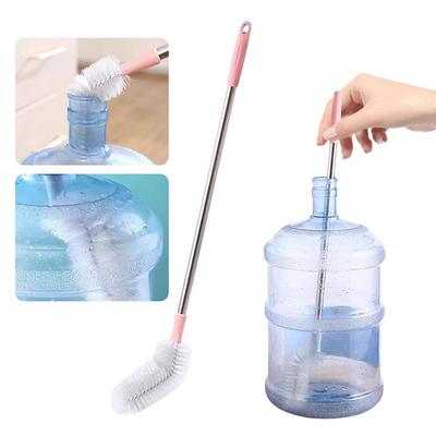 Brosse de Nettoyage Universelle pour Seau Brosse Souple à Poils Courbés pour Seau d'Eau Brosse à Manche Long
