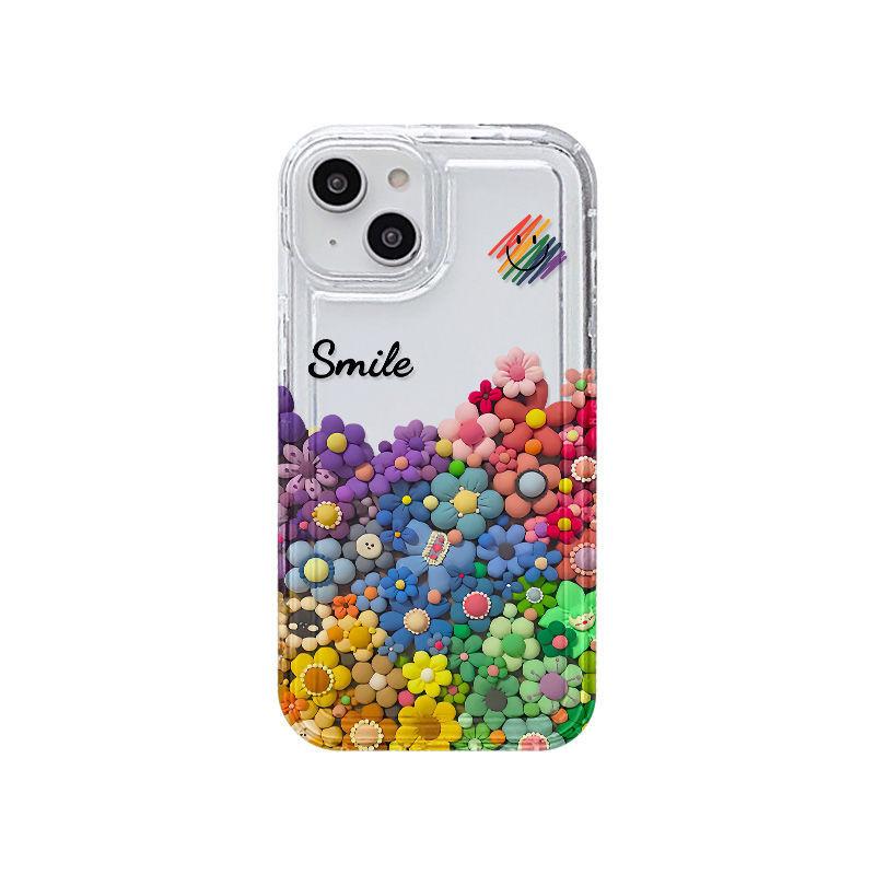Rainbow Sunflower for iPhone17promax Mobile Phone Case 16 Dopamine 13/14 Cute 11 Anti-drop 15
