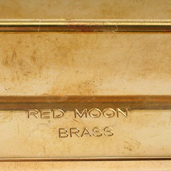 Brass Plate Buckle Handmade Made In Japan Aging Brass Biker Belt [REDMOON] SBB-30 Men's Women's M...