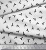 Soimoi Rayon Fabric Dot & Weapon Print Fabric by the Yard 42 Inch Wide