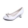 Women High Heels Low Heels Fashion Bow Patent Professional Work Casual Shoe Wedding Party Shoes