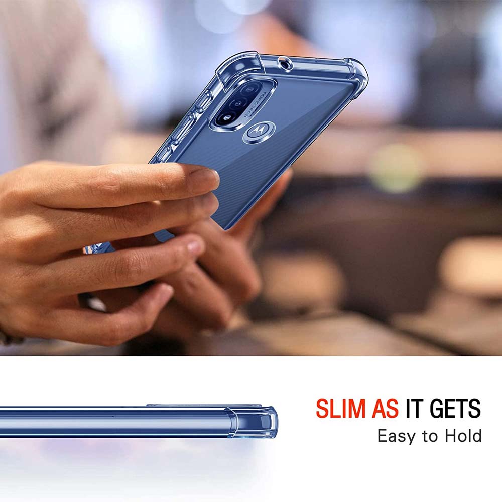 1.5MM Thick Air-Bag Clear Case For Motorola Moto E20 E30 E40 E22 E22i E22s E32 E32s E6 Play E6s E7 Plus E13 E7Power Cover Coque