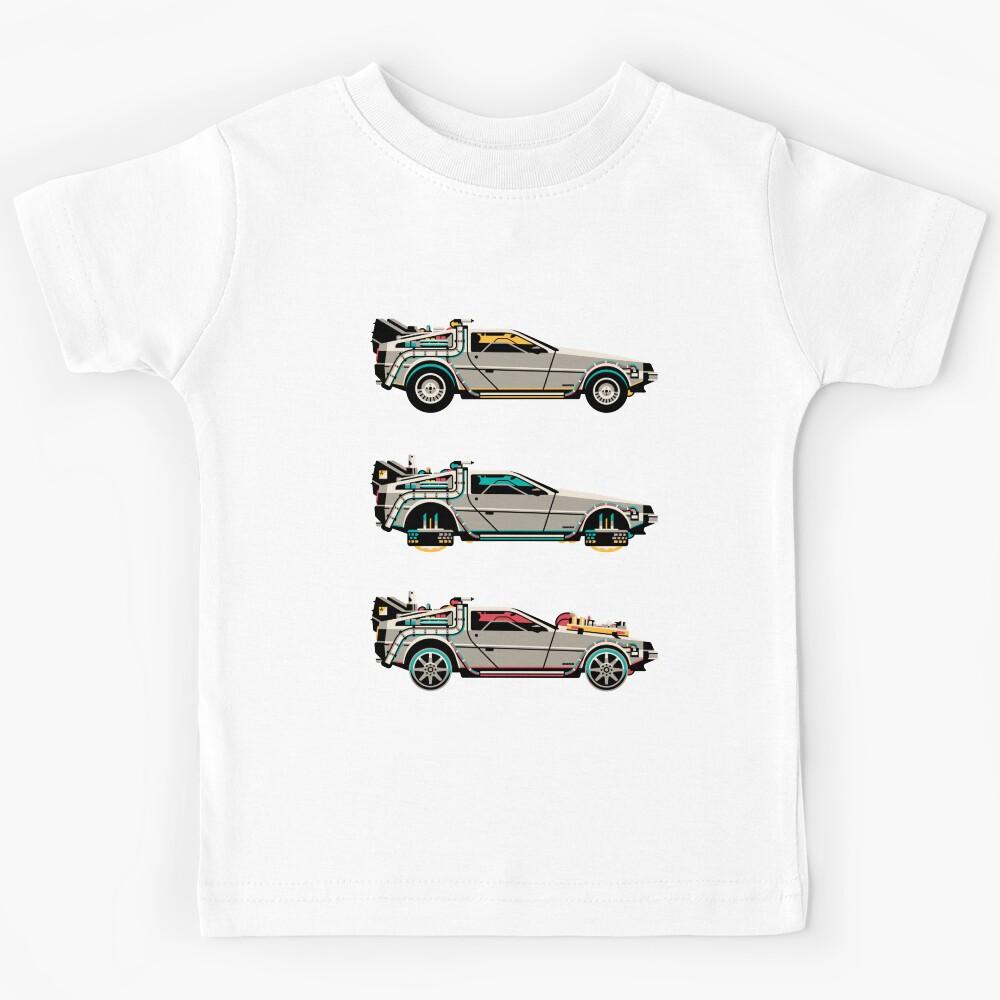 Vintage Classic Car Delorean Graphite Kids T-Shirt 170