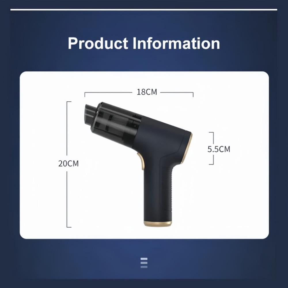 1 Set Strong Car Vacuum Cleaner Wireless Charging Handheld Suction Blowing All-in-one Machine for Household Car Cleaning Tools