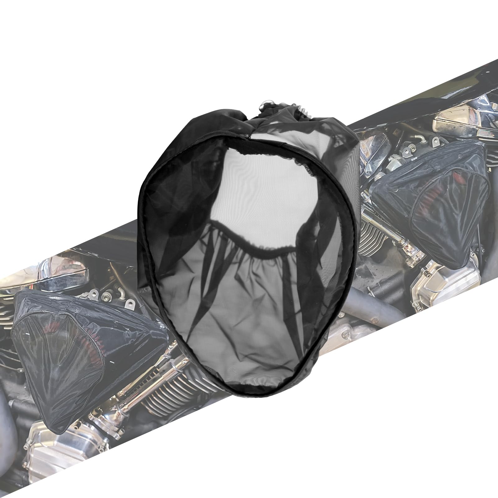 

HCmotorku Motorcycle Rain Socks Air for Harley Air Filter Cover Rain Cover for B - black чорний