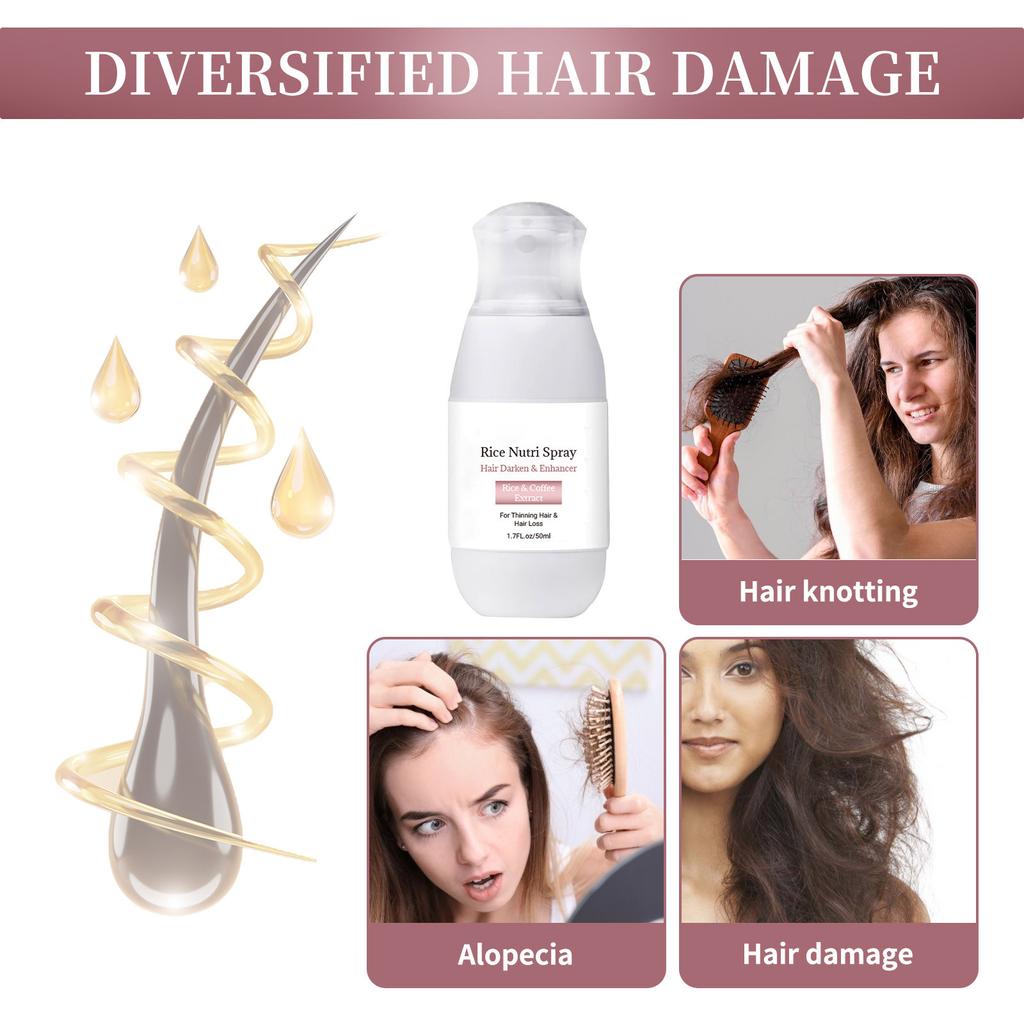 Spray For Thick Beige Hair, Strong Hair, Follicle And Root, Hair Loss Prevention And Thick Hair Color Hair 50ml