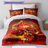 Arsenal F.C  Pattern Bedding Quilt Set Quilt Cover Pillowcase Home Decoration Birthday Gift (1 * duvet cover + 2 * pillowcase, without core)