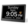 8/10 Inch High Definition Screen Electronic Calendar Clock LCD Digital Clock Machine Elderly Medication Reminder Alarm Clock