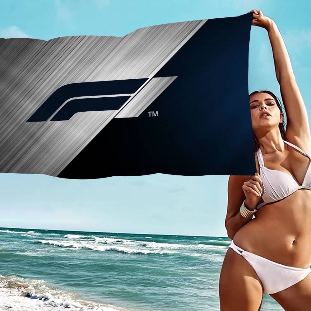 Racing Car F1 Microfiber Printed Beach Towel Mountain Climbing Yoga Beach Swimming Running Absorbent Soft Towel