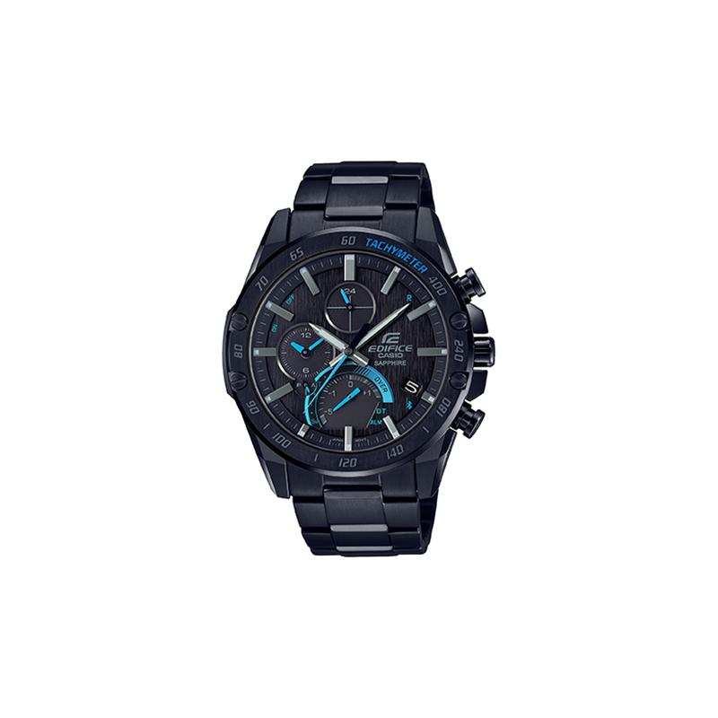 

Casio EDIFICE 100 meters waterproof and elegant quartz movement stainless steel strap Japanese and Korean watch men s watch black EQB-1000XYDC-1APR чёрный