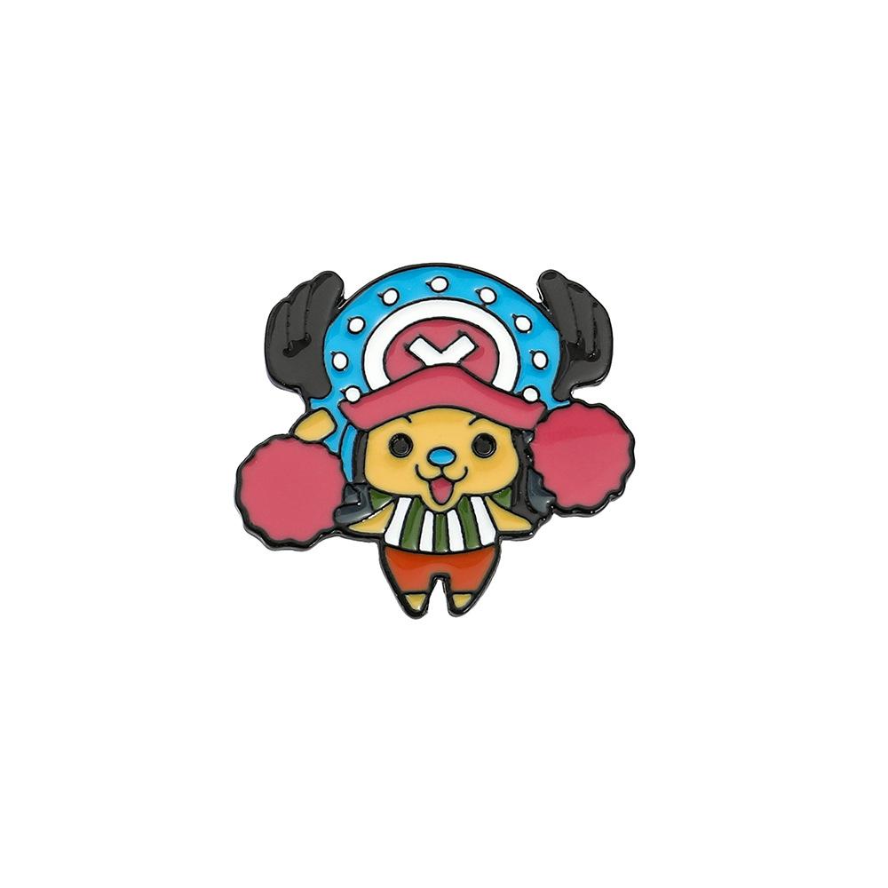 Q version ONE PIECE Luffy metal brooch anime One Piece Sauron Chopper two-dimensional cute badge pin