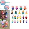 Colorful Eco-friendly Peppa Pig Family Friends Action Figures For Kids 25pcs Set