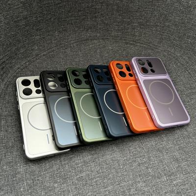 Custodia Rigida AG Satinata con Bumper per Magsafe Magnetica per OPPO Find X9 Pro Ricarica Wireless Antiurto Cover Posteriore Opaca