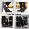 SUADEX Black Safety Work Steel Toe Suitable for Construction Outdoor Work Safety Size Shoes, Shoes, Sneakers, Cap, Breathable, Abrasion-Resistant,