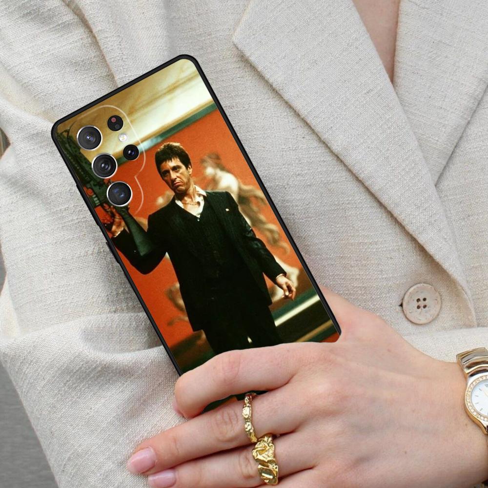 Scarface 1983 film Al Pacino SOFT Cell Phone Case for Samsung Galaxy S26 Ultra S25 S24 S23 S22 S21 S20 Note10 Cover