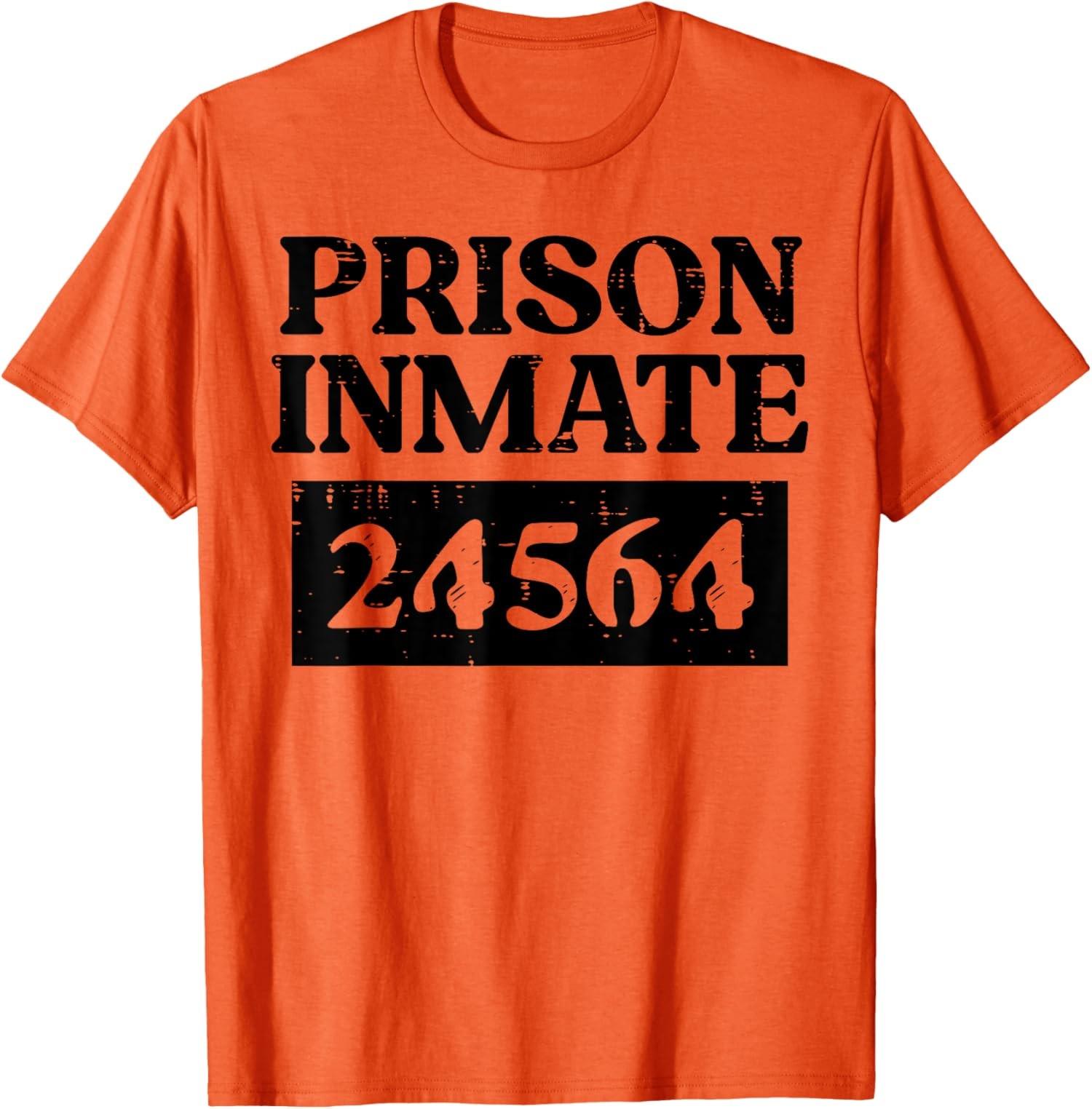 T-shirt unisexe, Costume dr?le pour le prisonnier d halloween S