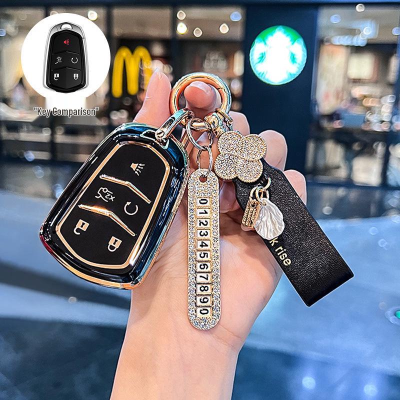 Cadillac Key Cover: XT5, XT4, CT5, CT6, XTS, XT6 Women's Buckle Shell Bag