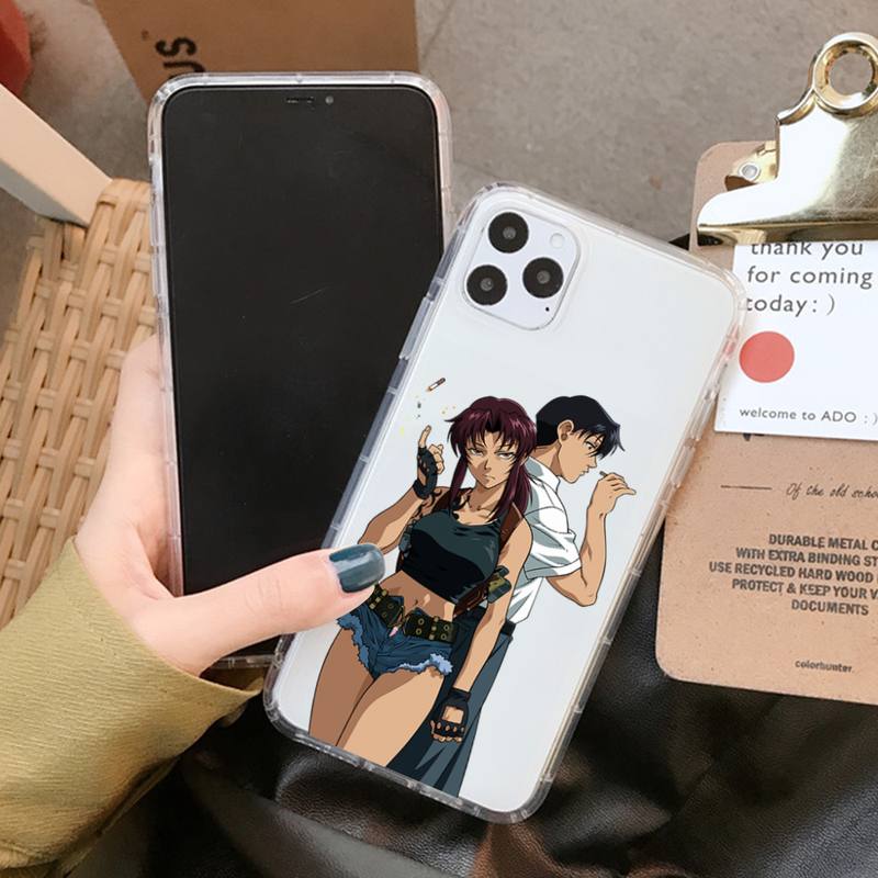 Black Lagoon Phone Case for iPhone 11 12 13 mini pro XS MAX 8 7 6 6S Plus X 5S SE 2020 XR clear case