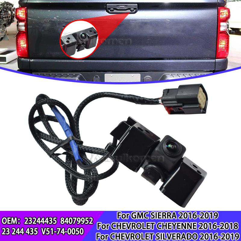 Vehicle Rear View Reverse Backup Parking Camera for 2016-2019 Chevrolet Silverado GMC Sierra 1500 2500 3500 23244435 84079952