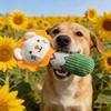 Plush Lion Dog Toy Squeaky Interactive Puppy Teething Toy Soft Stuffed Animal Dog Chew Toy for Teeth Cleaning Boredom Relief
