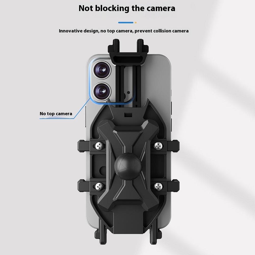 WUPP CS-2072C1 Motorcycle Phone Mount M10 Ball Head Rotation Anti-Theft Holder