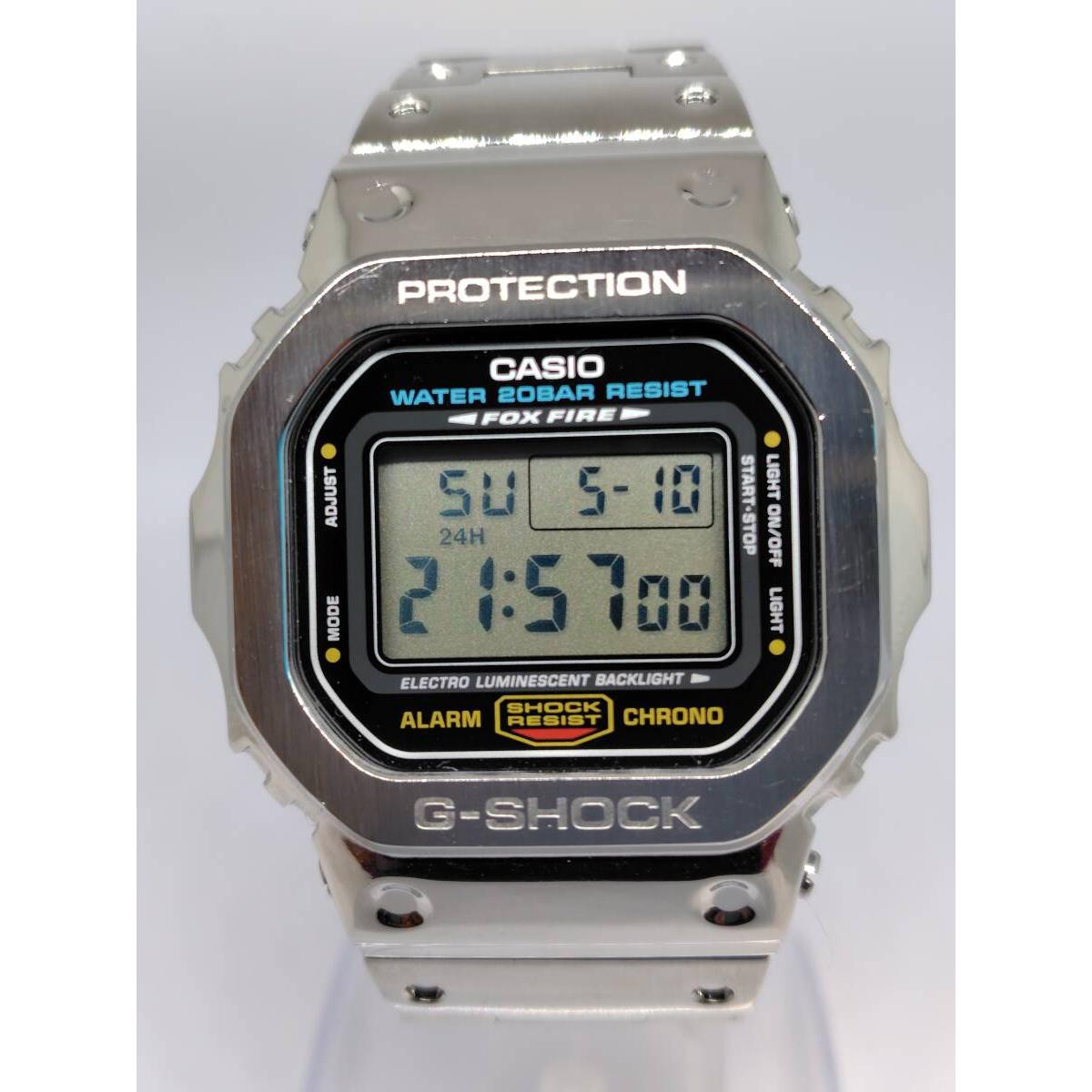 CASIO Casio watch G-SHOCK DW-5600E-1 FOX FIRE 3229 metal custom