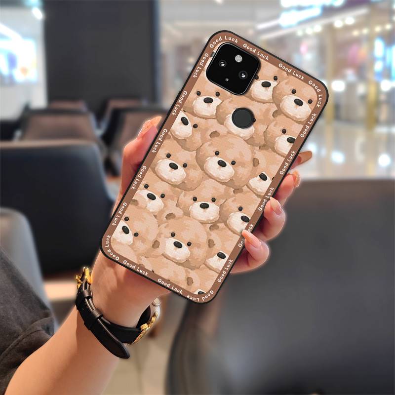 Anti-dust Full Wrap Phone Case For Google Pixel 4A 5G Protective Soft Case Fashion Design Cover Back Cover Cartoon TPU