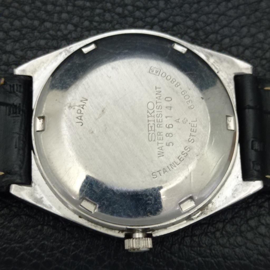 VINTAGE SEIKO 5 AUTOMATIC 6309A JAPAN MENS BLACK COLOR DIAL WATCH A701520-5 R206b-a701520