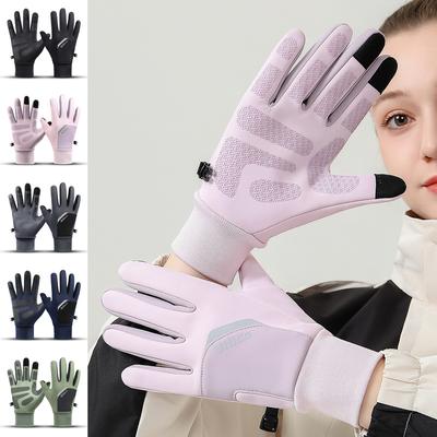 Cycling Gloves Winter Touch Screen Bicycle Gloves Outdoor Scooter Windproof Riding Motorcycle Ski Warm Bike Gloves