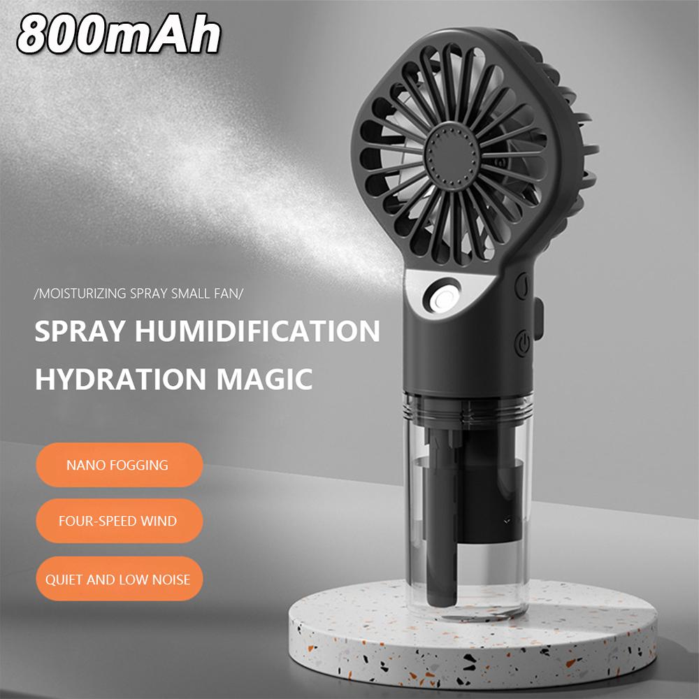 Portable Bladeless Fan Handheld Desktop Summer Mini Air Cooler No Leaf Ultra-quiet Rechargeable Fans for Travel Outdoor Office