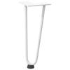 Vidaxl Nogi Do Stołu Hairpin, 4 Szt., Biale, 30 Cm, Lita Stal