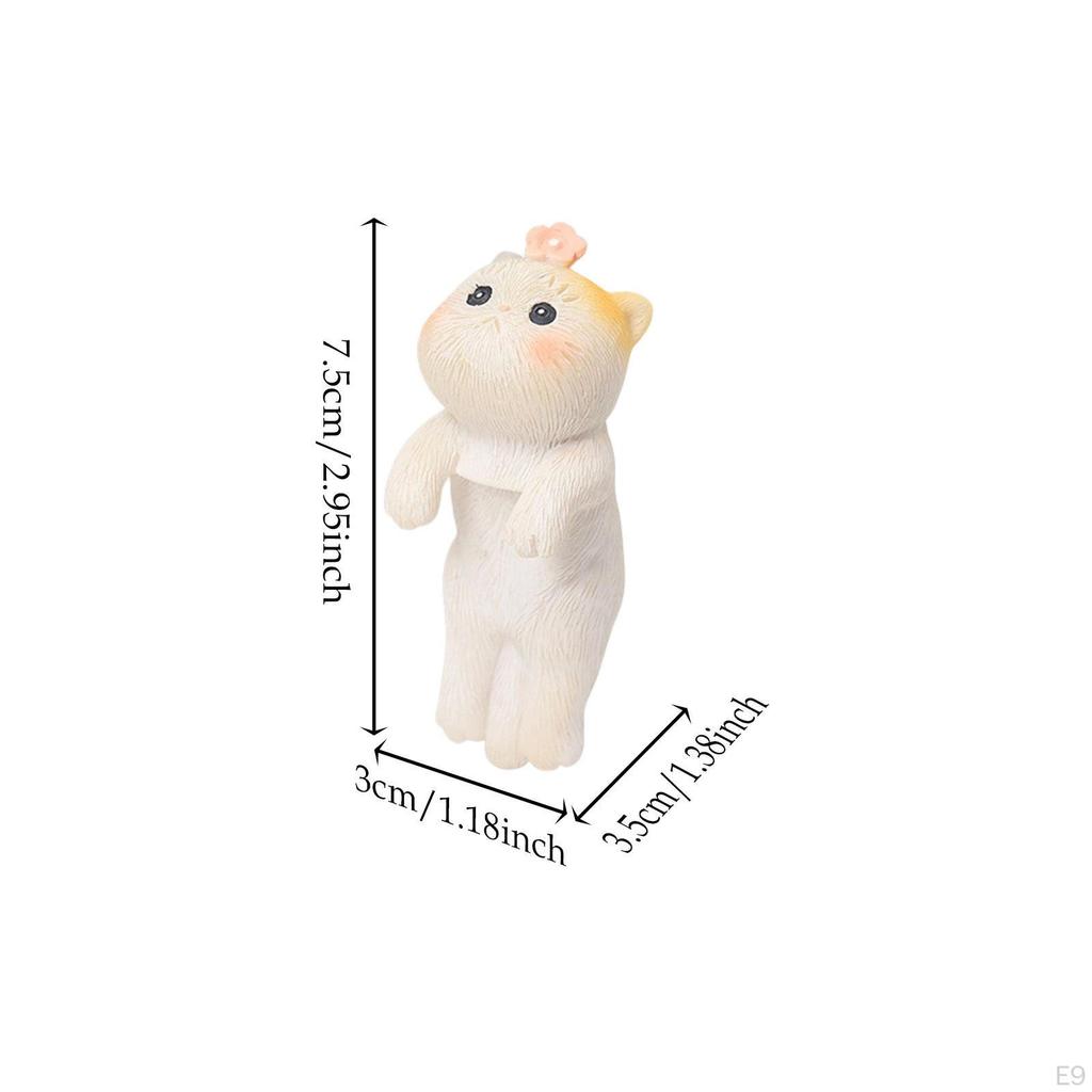 Ogród Statua Kota Doniczka Przytulanka Figurka Dekoracja Miniaturowy Wieszak na Doniczkę Wiszący Wazon