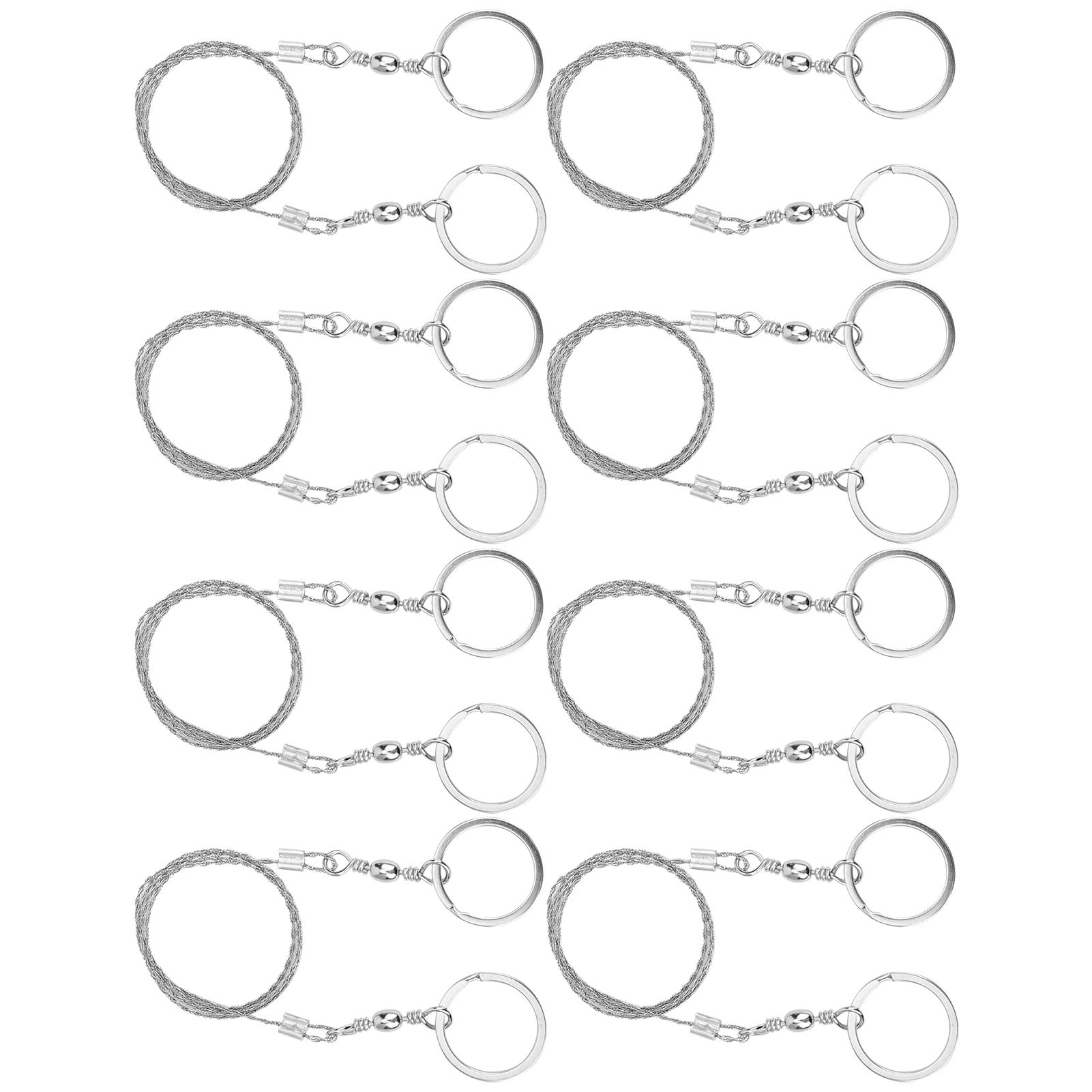 

8 шт. Проволочная пила для выживания, походная, наружная, из нержавеющей стали, тросовая цепная пила