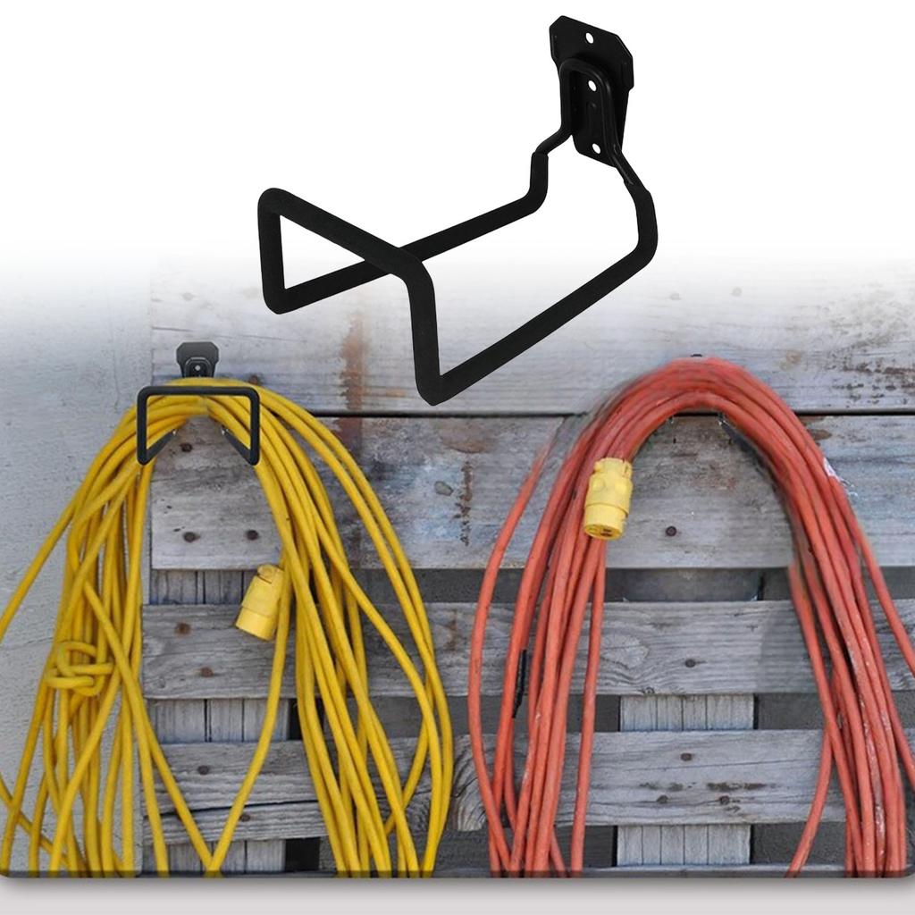 Sturdy Metal Water Hose Holder for Wall Mounting Space Saving Storage Hook Rust Proof Hanger for Outdoor Garden Use