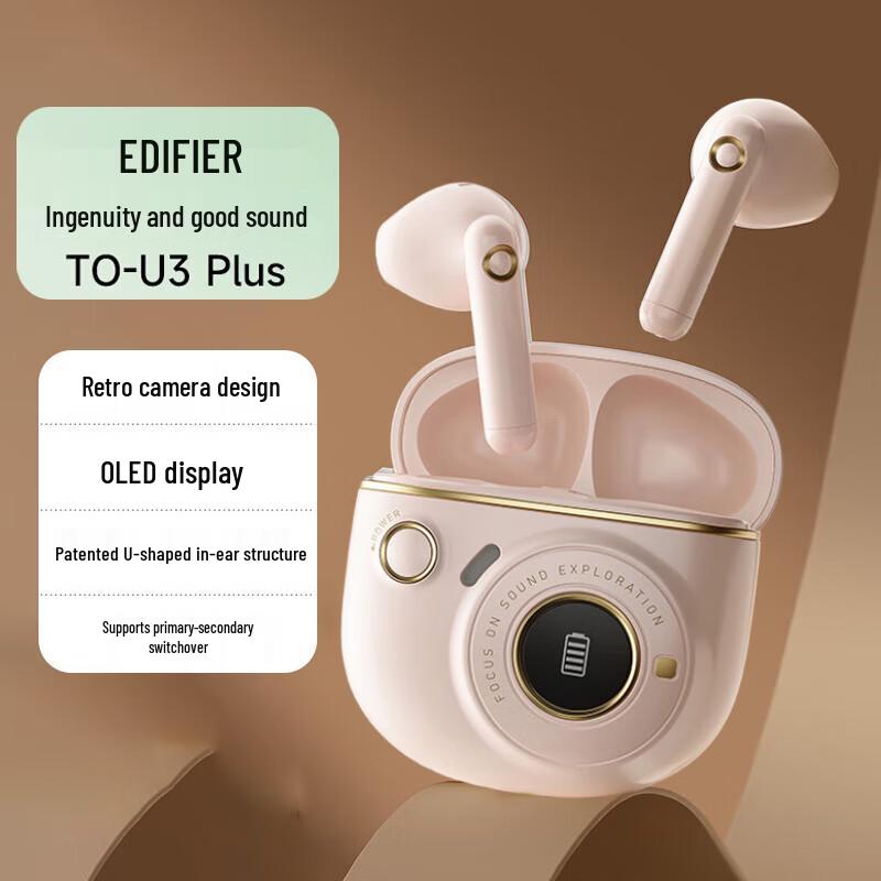 

Edifier TO-U3 PLUS True Wireless Semi-in-ear Bluetooth Earbuds