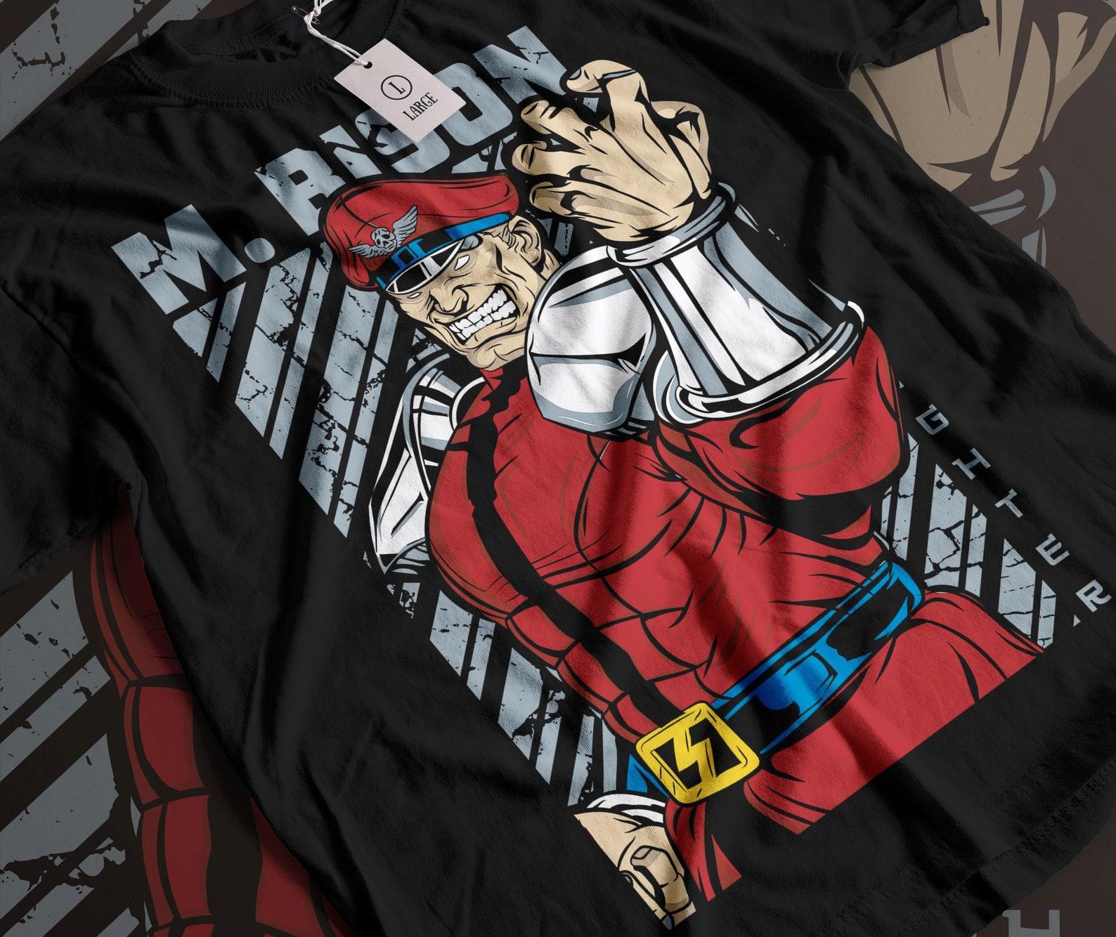 Major Bison Dictator Comic Street Fighting Premium Unisex T-shirt 4XL