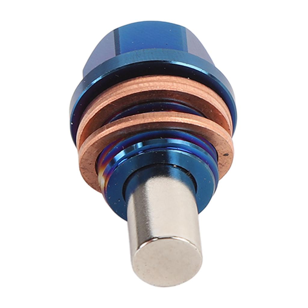 Magnetic Oil Drain Plug M14 X 1.5 Ti Alloy Engine Oil Sump Drain Nut Bolt with 3 Gaskets for Vehicle