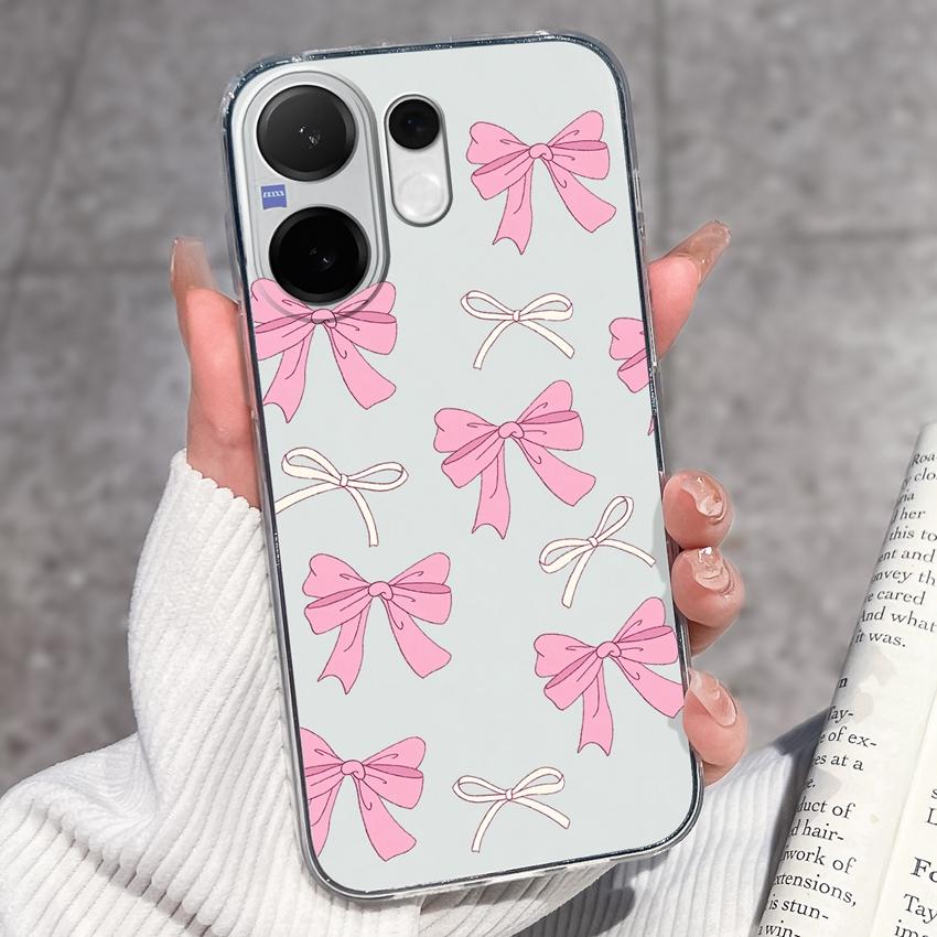 For Vivo V60 V50 V40 Lite V40e V30e V20 Pro SE Phone Case Beautiful Mountain Range Patterns Transparent TPU Anti Slip Soft Back Covers For Vivo Casing