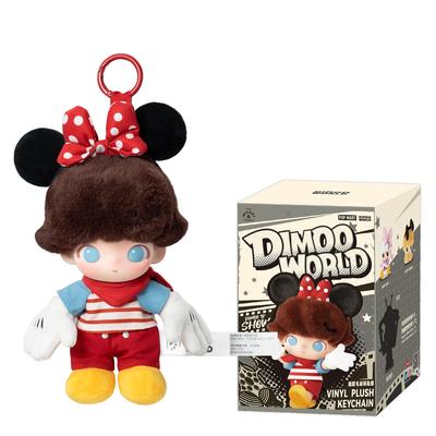 DIMOO WORLD × DISNEY Σειρά Βελούδινο Μπρελόκ [1 Τεμάχιο] Pop Mart Gachapon Κουτί Έκπληξης Φιγούρα Πλαστικό Μοντέλο Premium Παιχνίδι PVC Μαλακό Βινύλιο Πρωτότυπο
