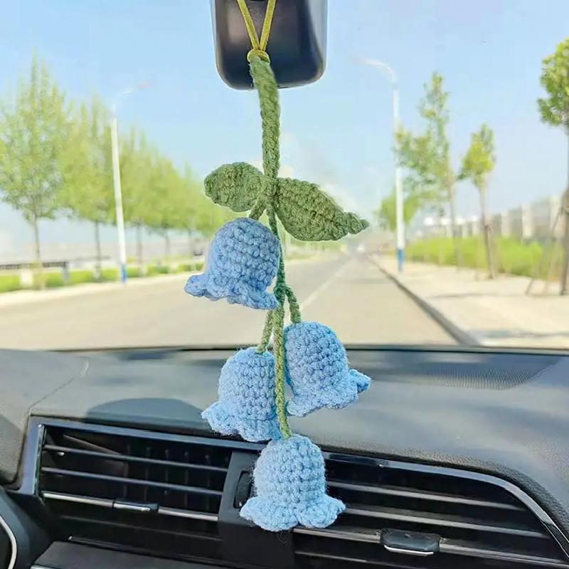 

1PC Bag Pendant Rural Style Lily of the Valley Design Gift Strawberry Design Cute Car Hanging Decor Exquisite 9 Styles