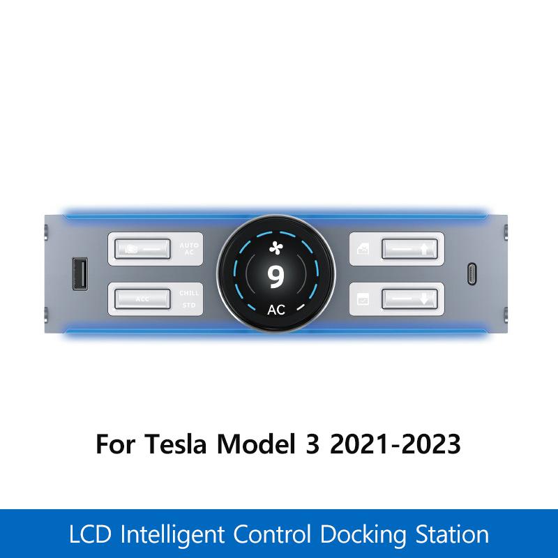 

LCD Intelligent Control Docking Station For Tesla Model Y3 Knob Control Center Console Modification General Console Accessories