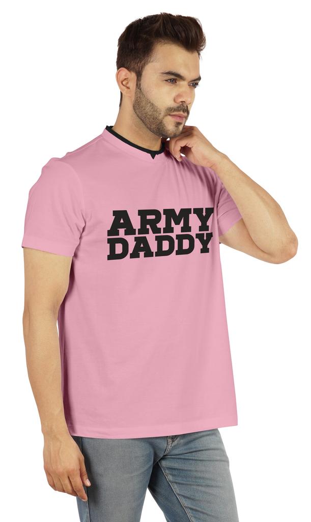 Inkmeso Men  s Tshirt For Military Pride Dad Graphic Quote   Army Daddy   Tee Cotton Jersey