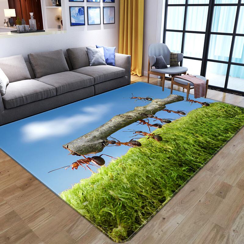 Wild Horse Carpet, European Pastoral Entrance Carpet, Coffee Table, Bedroom, Full Mat In Front Of Bed