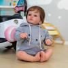 24'' 60 cm Simulering Reborn Dukke Tutti Myk Klut Kropp Naturtro Baby Boy Dukke med rotfestet kort hår True To Like Nyfødte babyer Dukker for barn i alderen 3+