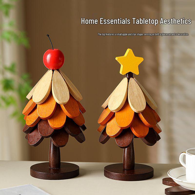 Christmas Tree Heat-Resistant Folding Coaster - Anti-Scald Pot & Bowl Pad