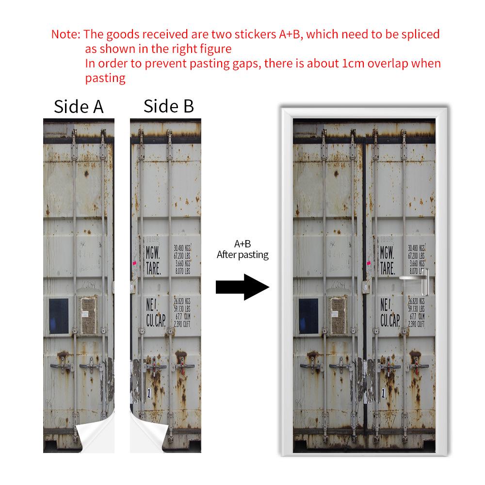 Cross-Border Self-Adhesive Removable Door & Wall Sticker for Rental Room Renovation.